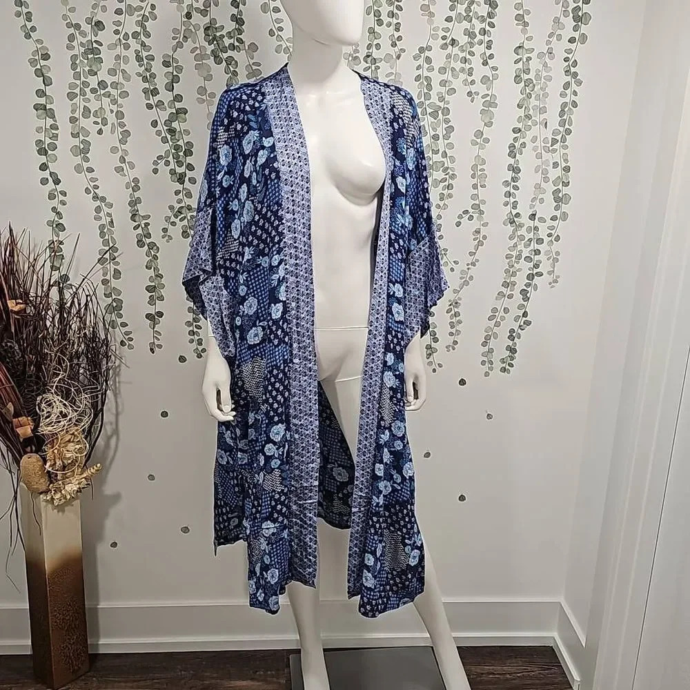 Treasure and Bond Floral Mix Duster One Size - Picture 3 of 6